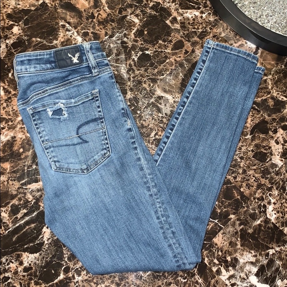 💠 AE DISTRESSED HI-RISE SKINNY JEGGING 💠